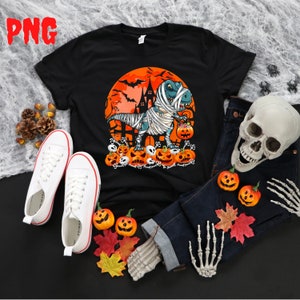 Dinosaurios de Halloween PNG, Dinosaurio PNG Calabaza PNG, T Rex PNG, Diseño de sublimación de esqueleto de Halloween, Descarga instantánea