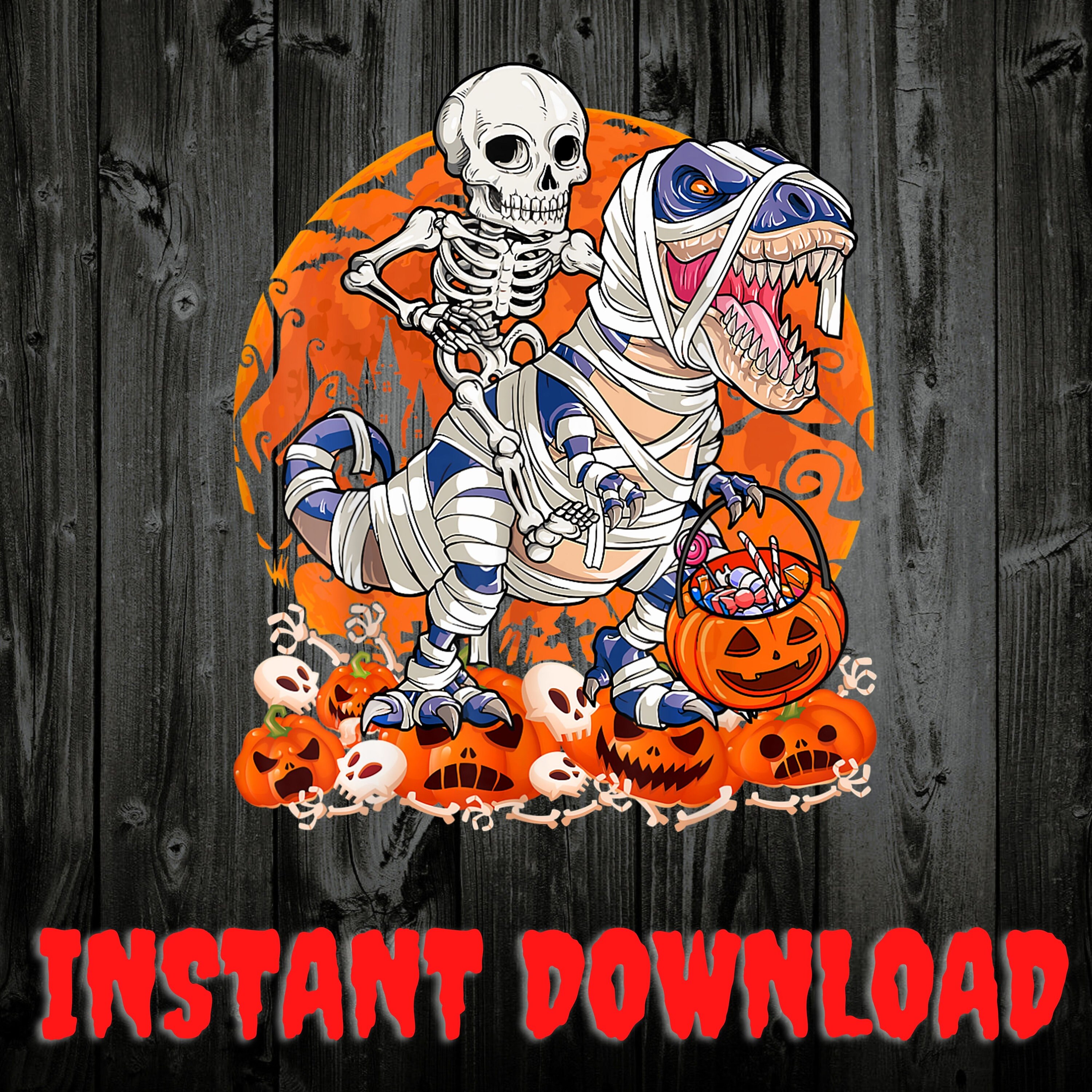 Dinosaurs Halloween PNG Dinosaur PNG Pumpkin Png T Rex Png - Etsy