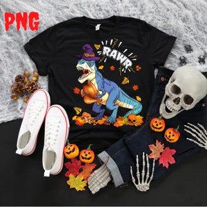 Rawr Halloween PNG, Dinosaur PNG Pumpkin Png, T Rex Png, Halloween Skeleton Sublimation Design,Instant Download