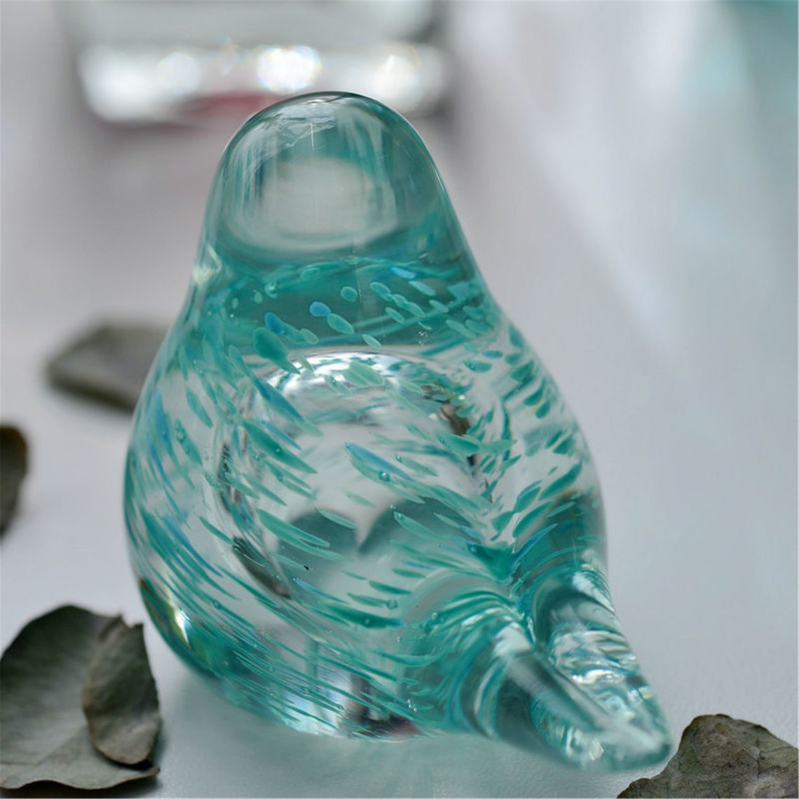 blown glass animal ornaments