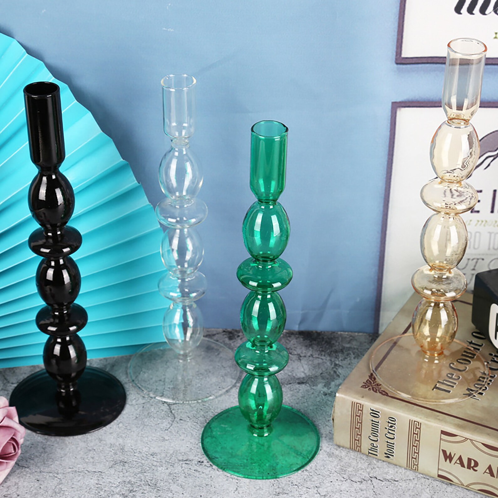 Long Bubble Glass VaseTransparent Glass Vase Hydroponic Etsy