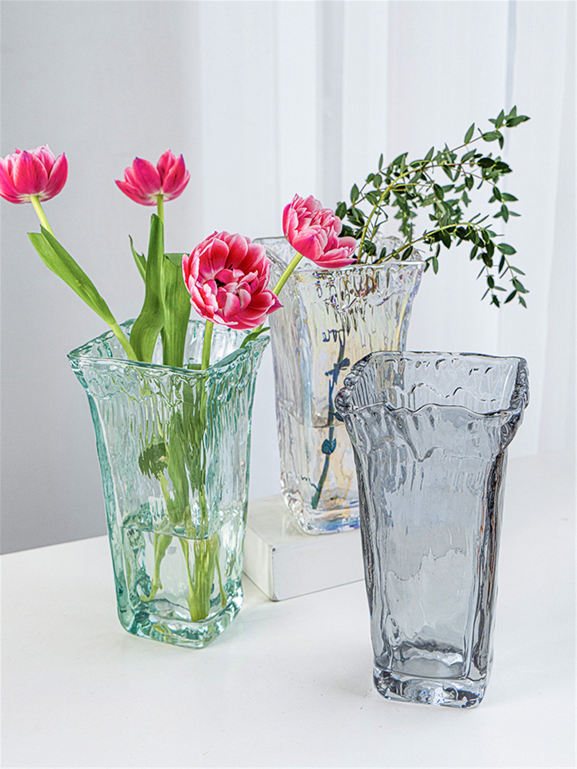 Spanish Style Glass Vase Simple Glass Vase Hydroponic Etsy