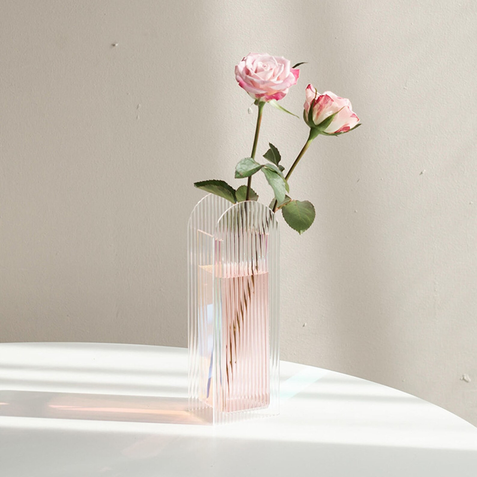 Ripple Acrylic Vase Aaurora Acrylic Vaset Hydroponic Glass Etsy