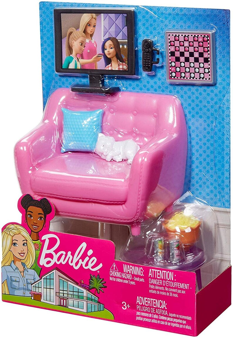 barbie living room playset