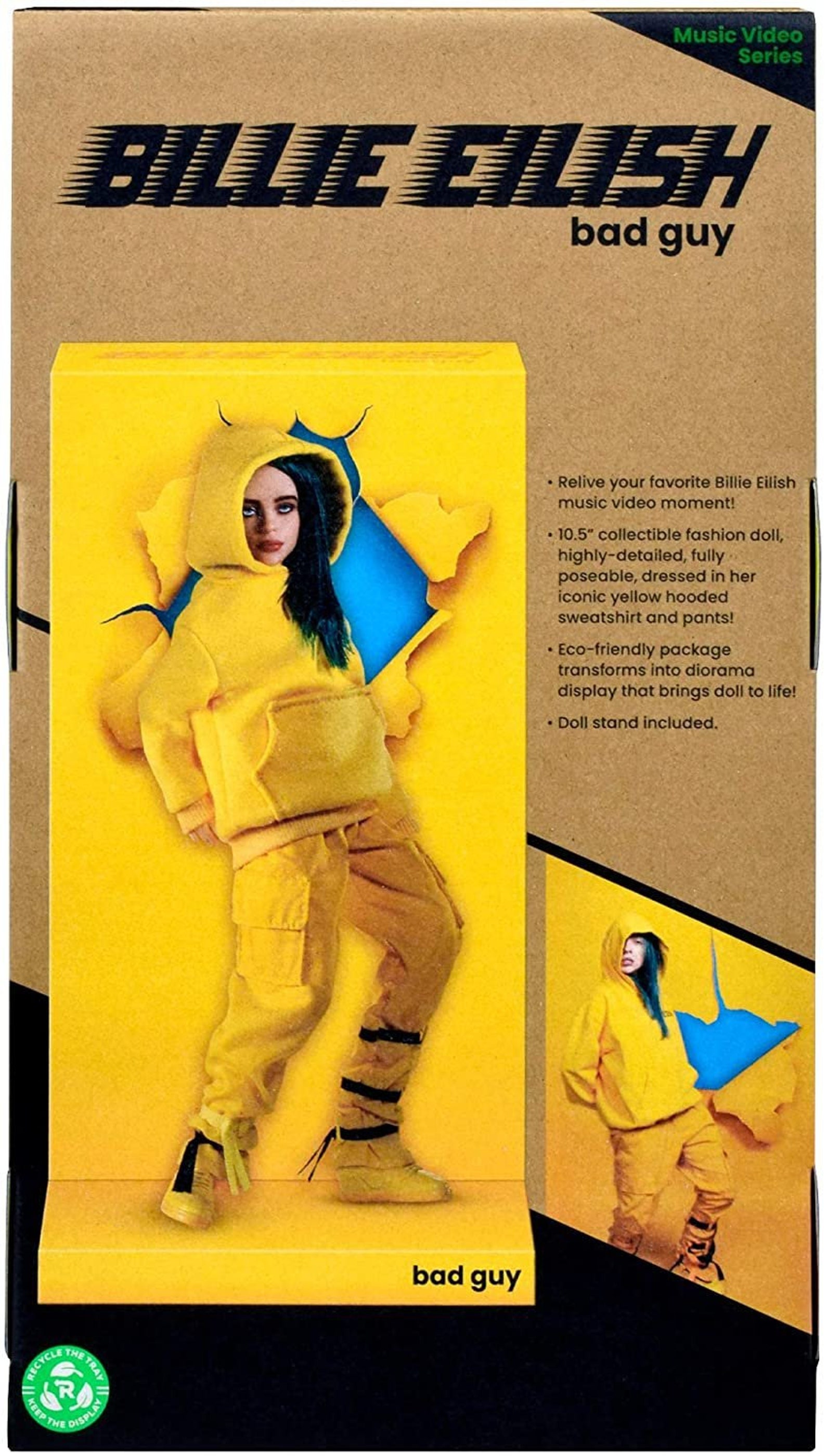 Billie Eilish Bad Guy Traduction Francais Billie Eilish Bad Guy Fashion Doll | Etsy