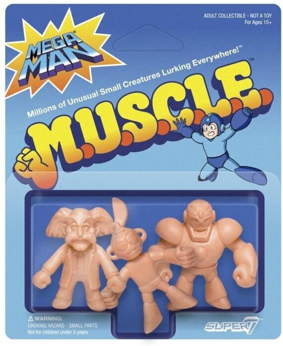 Mega Man Doctor Wily Cut Man Guts Man adult collectable M.U.S.C.L.E Mega Man Doctor Wily Cut Man Guts Man adult collectable M.U.S.C.L.E