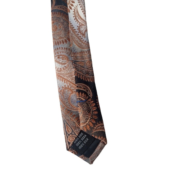 Vintage Stefano Corsini All Silk Paisley Tie Ombr… - image 4