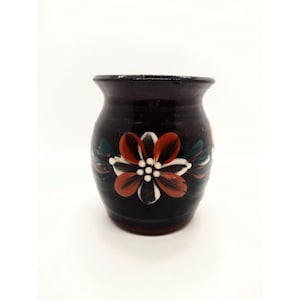 Haseley Manor Redware Studio Art Pottery Floral Vase Isle of Wight Vintage 4in