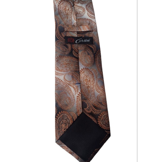 Vintage Stefano Corsini All Silk Paisley Tie Ombr… - image 3