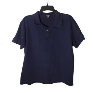 Ralph Lauren LRL Black Label Herren XL Polo-Shirt Blau Golf kürzere Länge Preppy