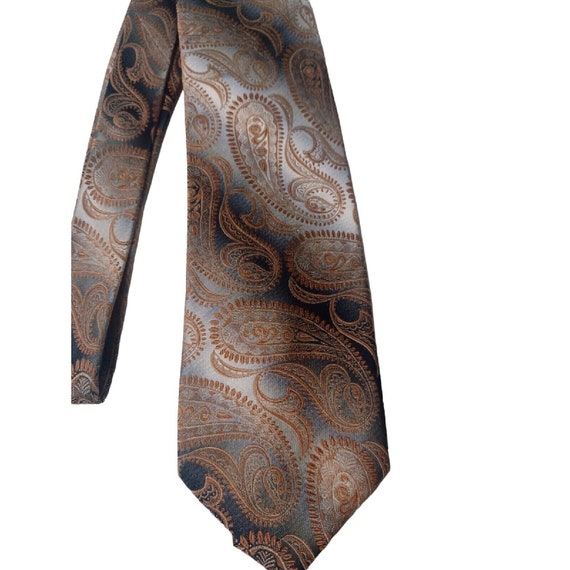 Vintage Stefano Corsini All Silk Paisley Tie Ombr… - image 2