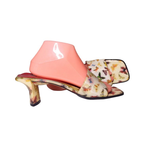 Ann Marino Holographic Butterfly Flowers Slip On … - image 2