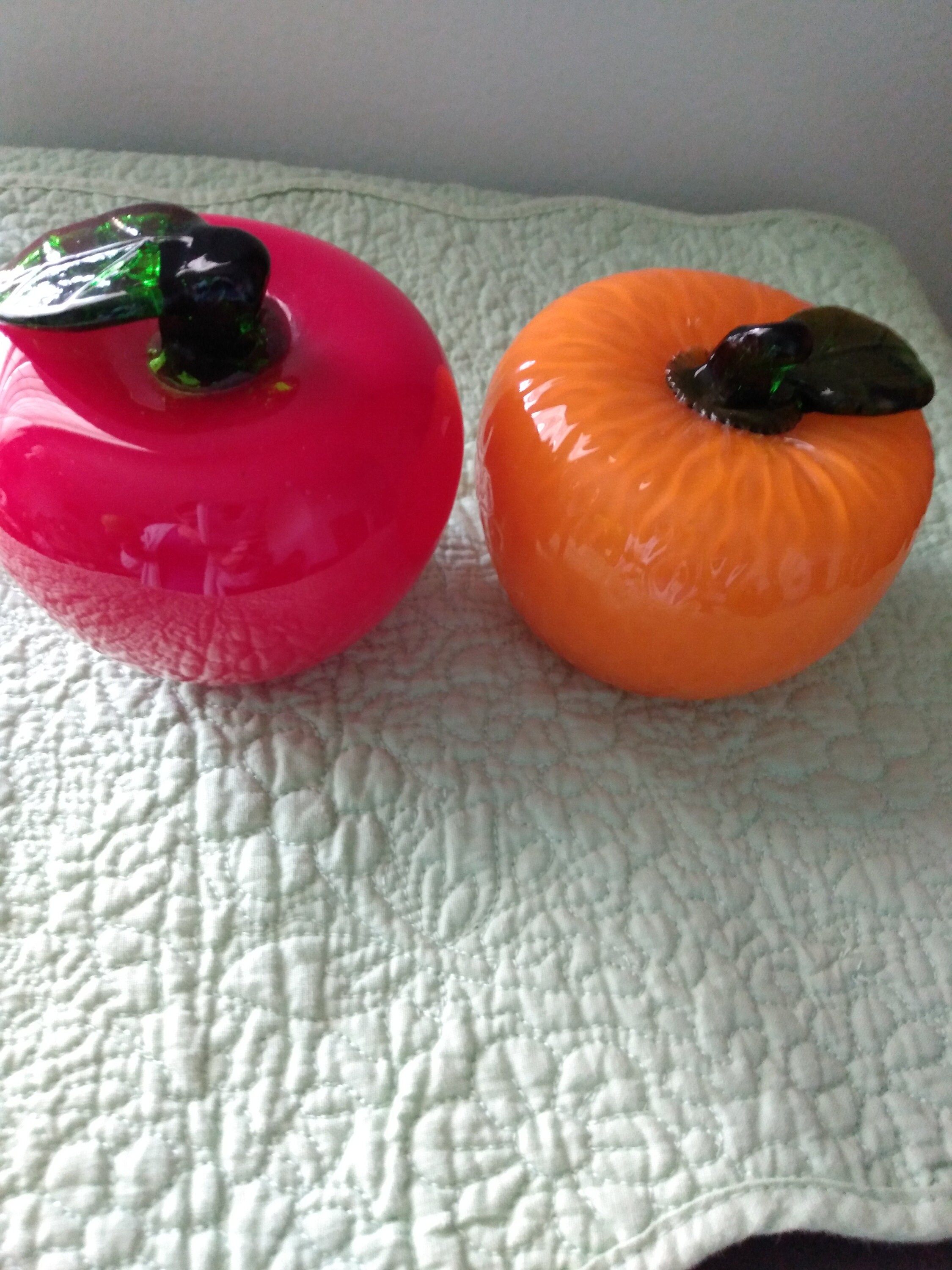 Vintage Handblown Art Glass Decorative Fruit Etsy