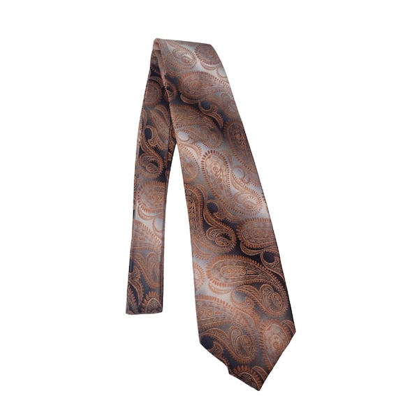 Vintage Stefano Corsini All Silk Paisley Tie Ombre