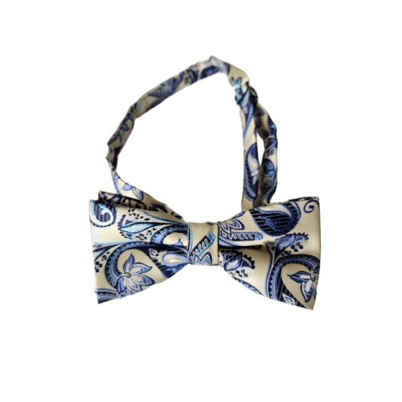 Vintage Pre-tied Bow Tie Mens Adjustable Paisley … - image 1