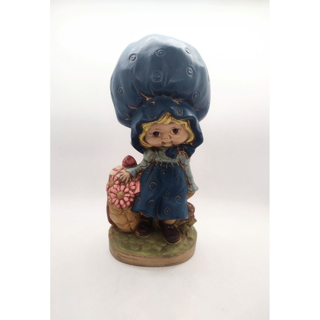 Vtg 1972 Retro Ceramic Handpainted Big Girl Figurine Etsy