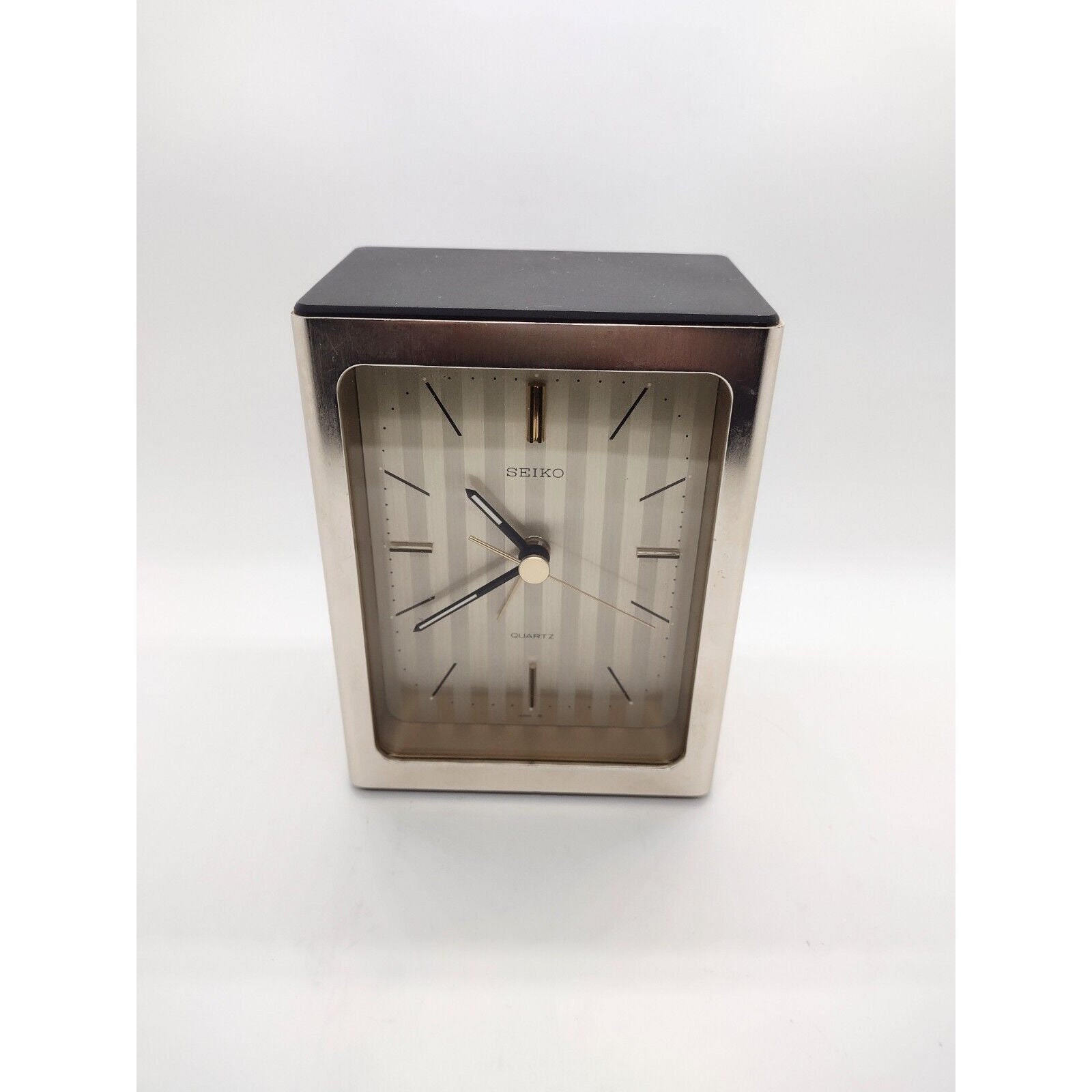 Vintage Seiko Quartz Desk Alarm Clock Made in Japan Brass - Etsy