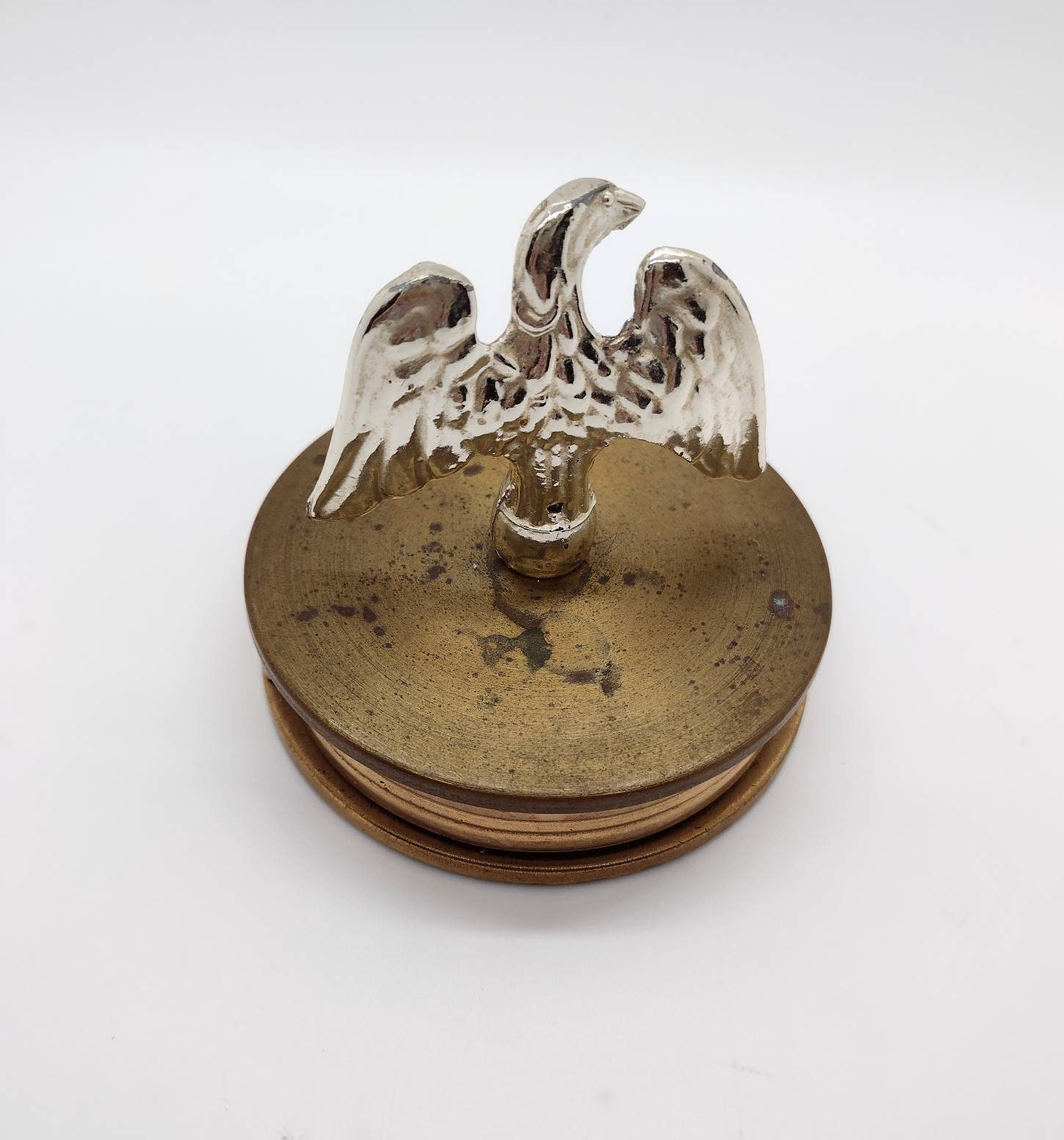 Vintage Cast Metal Figural Eagle on Brass Expanding Folding - Etsy India