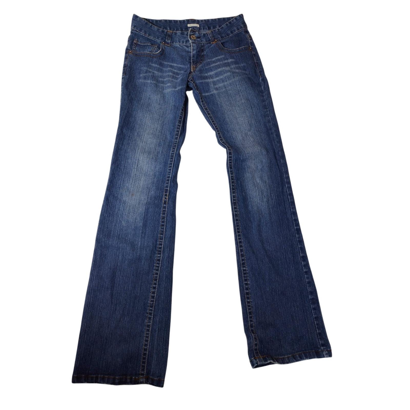 Women's Bootcut Jeans - Embroidered Denim Pants With Stretch, Mid-Waist Fit For Casual Wear