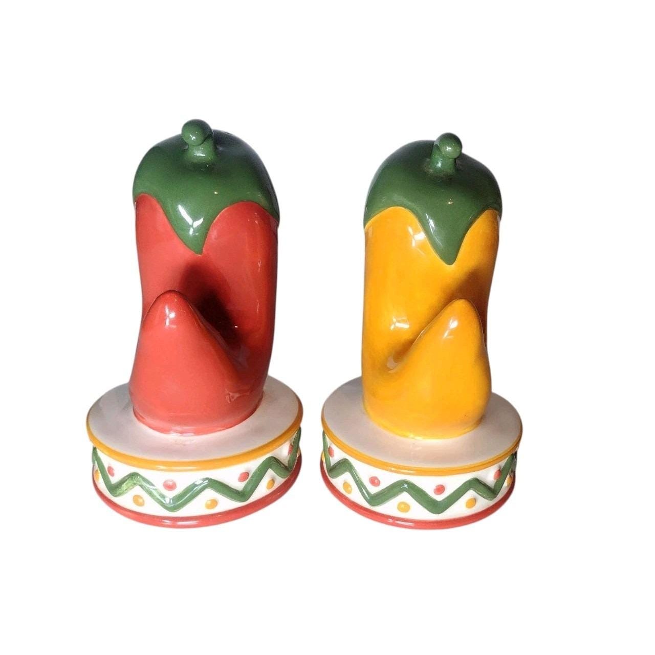 Mexican salt＆pepper Mexican Salt and Pepper Shaker, Mexican Kitchen Decor, Hand