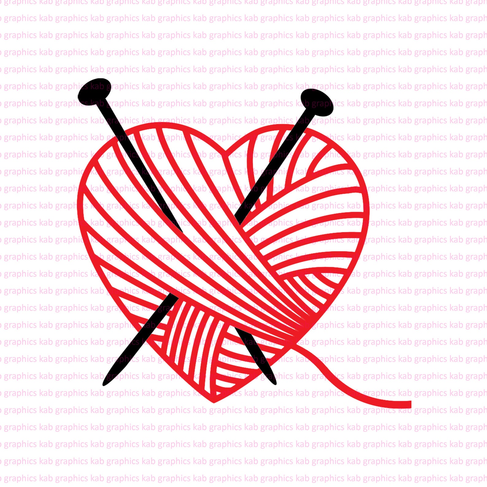 Knit Love knitting svg I love knitting needle svg knitter Etsy