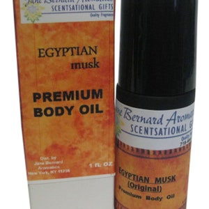 Jane Bernard Premium  Egyptian Musk Perfumed Body Oil for Men and Women_Long lasting Fragrance in 1 Oz (30 ML) Roller Ball Glass Bottle