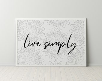 Live Simply Art | Etsy