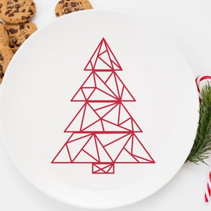 Archivo geométrico del pino de Navidad / árbol de Navidad SVG / Christian SVG / 2 archivos