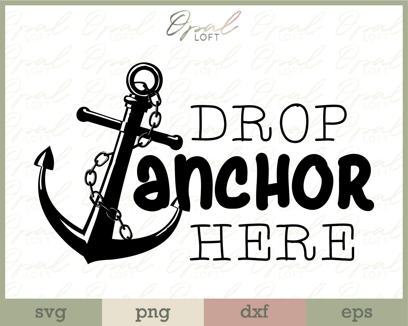 Drop Anchor Here Cut File Anchor SVG Lake Life SVG RV Decor Camper Sign