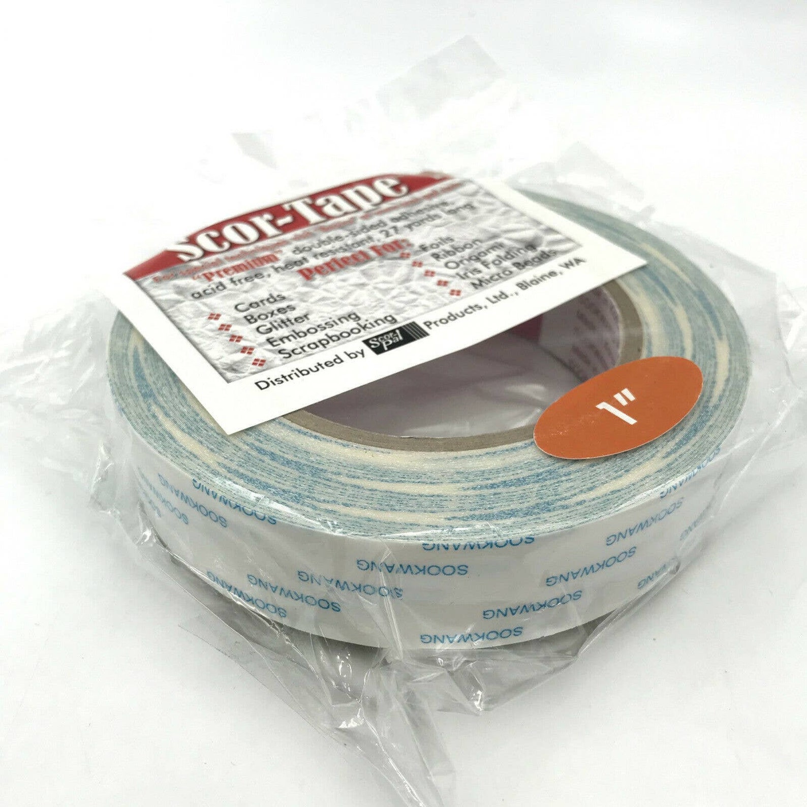 Scor Tape 1 inch Wide Double Sided Adhesive Acid Free Heat Etsy