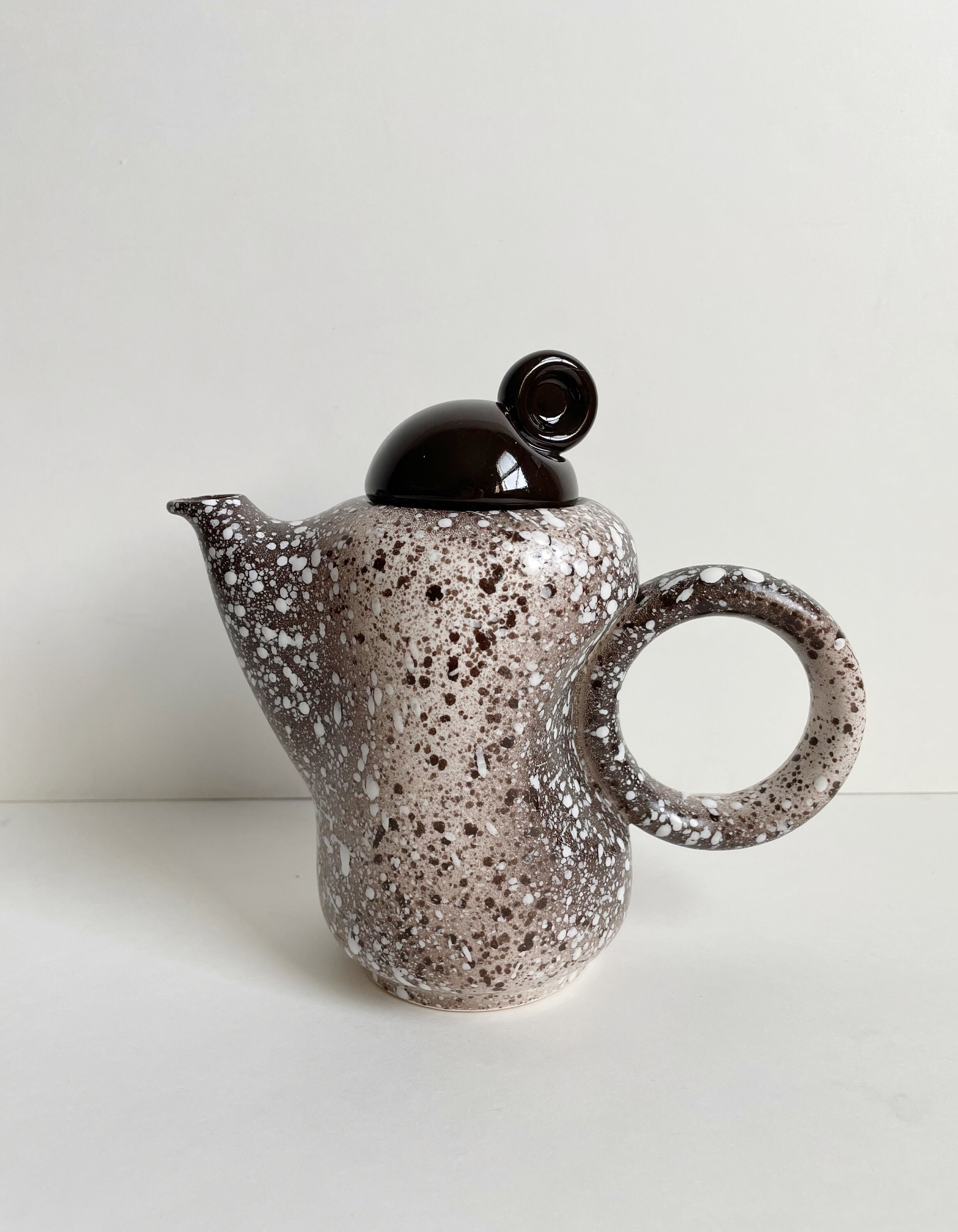 Signed Post Modern Art Ceramic Teapot Etsy