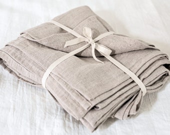 Linen Flat Sheet - Natural Linen Bed Sheet - Queen, King, Custom Linen Sheet - Perfect for a Comfortable Sleep - Ideal Housewarming Gift