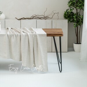 Linen Tablecloth - Extra Large Table Cloth - Stonewashed Linen Tablecloth - Dining Table Cloth - Natural Linen Table Cover - Home Decor