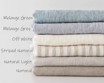 Linen ottoman cover in various colors, custom fitted linen pouf cover, footstool slipcover, pouf seat linen cover, pouffe footrest cover