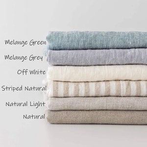 Linen Shower Curtain, Bathroom Curtain With Waterproof Lining, Shower Stall Linen Curtain Panel