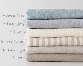 Linen Shower Curtain, Bathroom Curtain With Waterproof Lining, Shower Stall Linen Curtain Panel