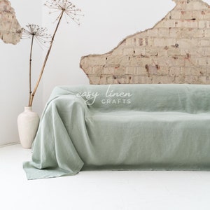 Linen Couch Slipcover, Sofa Cover, Linen Couch Cover, Custom Slipcovers for Loveseat or Sectional Sofa, Linen Slip Cover, Armchair Cover