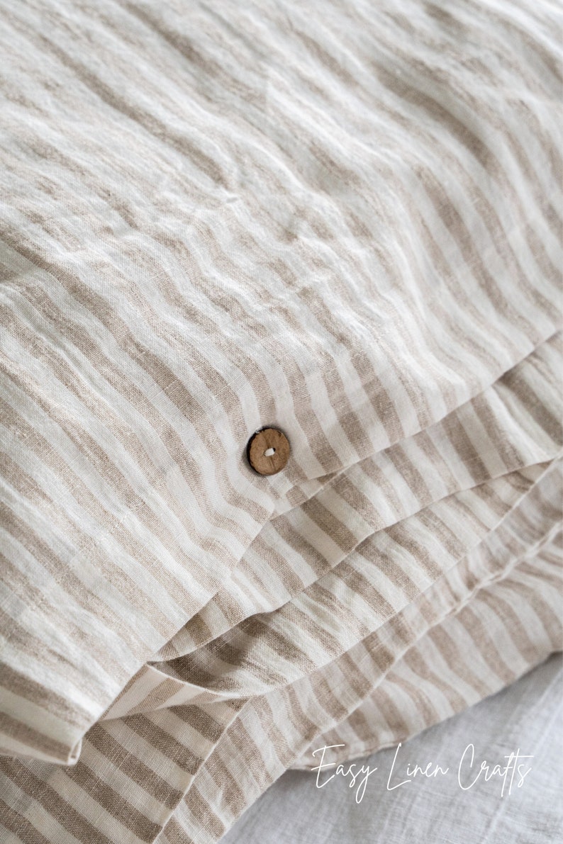 Stonewashed Leinen Bettbezug Individueller Quilt Cover Queen, King, Single Sizes Leinen Bettwäsche 1 Bettbezug Bild 2