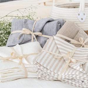 Stonewashed Linen Flat Sheet - Linen Bed Sheet - Linen Bedding - Queen King, Twin, Custom Sizes - Bed Top Sheet