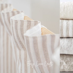 Semi Sheer Curtain, Linen Curtain Panel, Linen Drape, Extra Long Curtain, Back Tab Curtain for Bedroom or Living Room - 1 Linen Panel