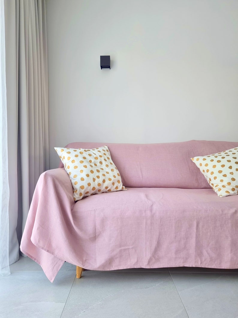 Linen Couch Cover for L Shape Sofa Parts Sectional Sofa Etsy