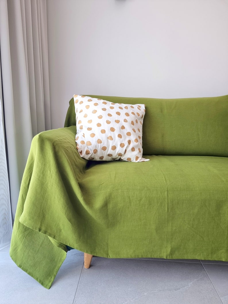 Linen Couch Cover for L Shape Sofa Parts Sectional Sofa Etsy