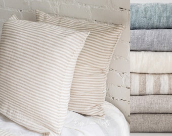 Linen Pillow Cover | Linen Cushion Cover | Envelope Closure Linen Pillowcase | Stonewashed Linen Cover | Pillow Slip Cover