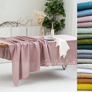 Linen table cloth, stonewashed linen tablecloth, dining table cover, large linen table cover, extra wide tablecloth, natural linen cloth