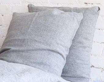 Linen Pillow Sham Cover with Envelope Closure - Linen Pillow Cover - Linen Throw Pillow - Natural Linen Pillow - Perfect Housewarming Gift
