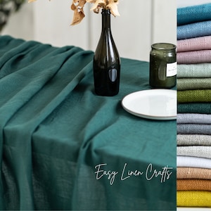 Linen Tablecloth - Rectangle Tablecloth - Round, Oval Dining Table Cover - Custom Tablecloth - Extra Long Table Cloth - Large Tablecloth