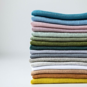 Waterproof linen shower curtain panel, wide linen shower drape with waterproof lining, linen douche curtain, custom clawfoot tub curtain