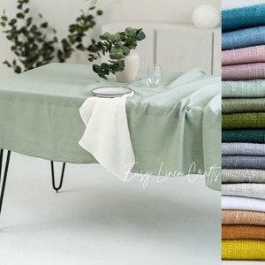 Luxus Tischdecke, natürliche Leinentischdecke, gewaschene Leinentischdecke, Tischdecke nach Maß, Küchentischdecke, große Esstischdecke