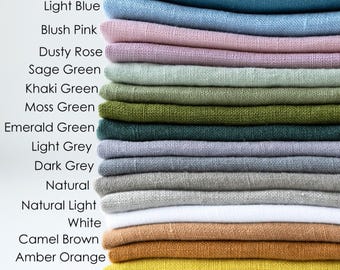 Linen curtain panel, back tab curtain, stonewashed linen extra long curtain for bedroom, curtain for living room - 1 semi sheer curtain