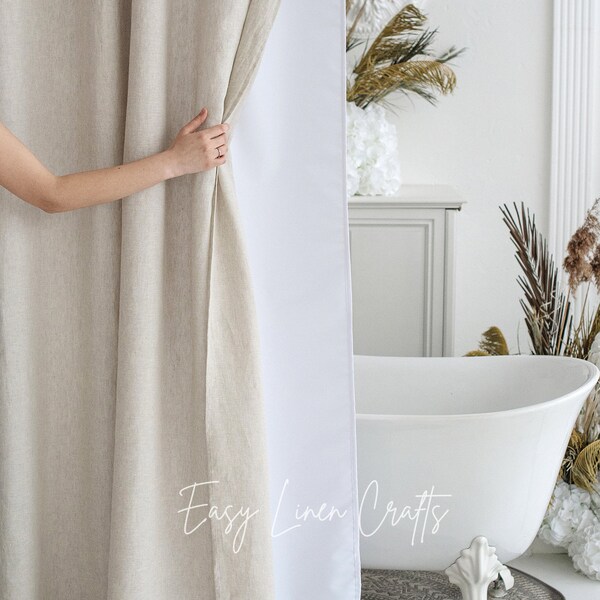 Extra Long Shower Curtain Etsy